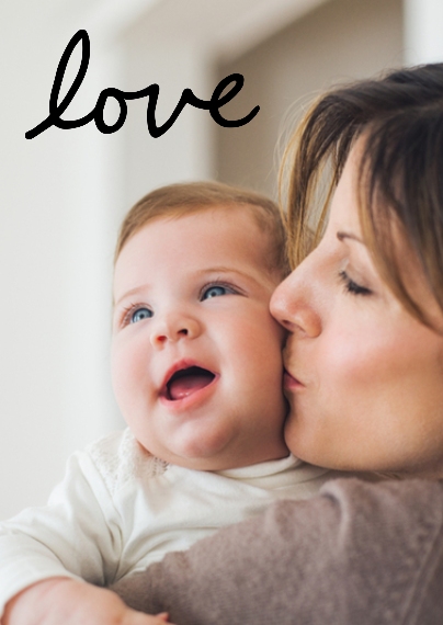 Simple Script Love 23.4x16 Simple Script Love 23.4x16.5" Photo Poster (A2) - Matt Finish, Home Décor Black