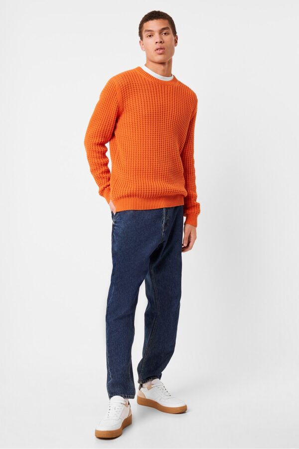 Auderley Waffle Knit Jumper - jaffa orange