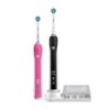 Oral-B Smart 4900 Pink & Black Electric Toothbrush Duo Pack One Size