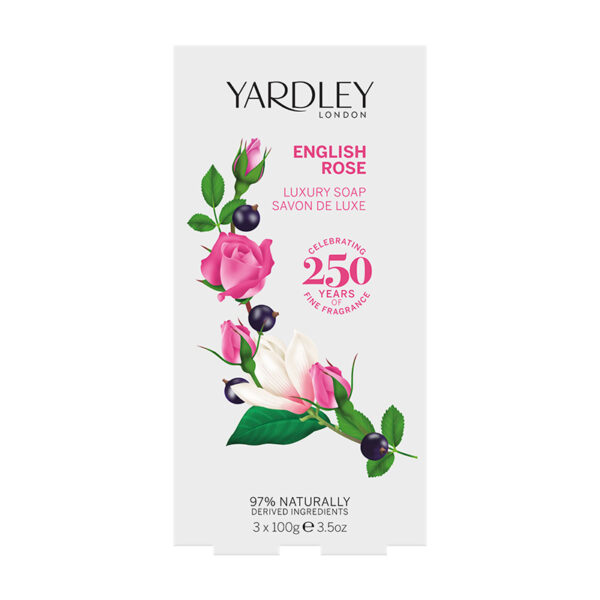 Yardley English Rose Luxury Soap 3 x 100g